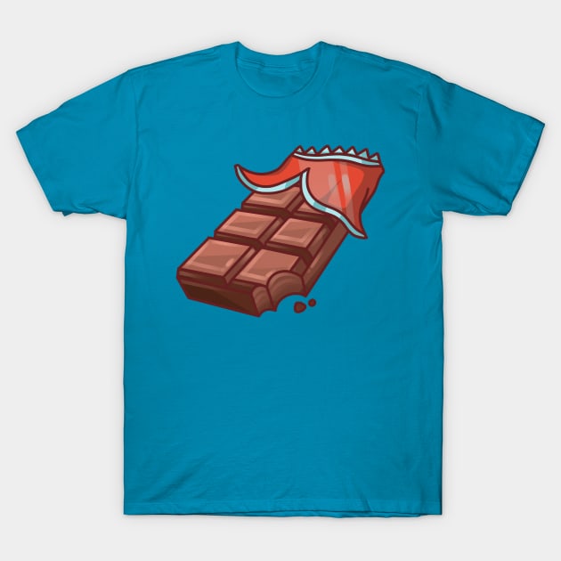 Dark Chocolate Bar T-Shirt by Claire Lin